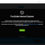 Frontend pluginu IE detektor